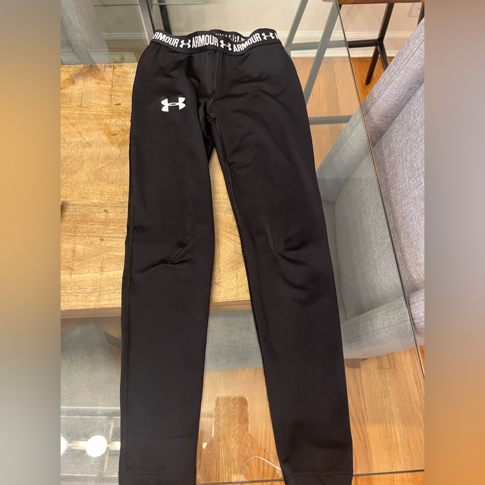 Under Armour Kids Black Active compression pants under layer